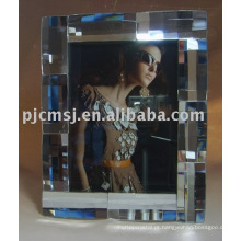 Suporte de foto de vidro mesa de vidro foto quadro de cristal XK019